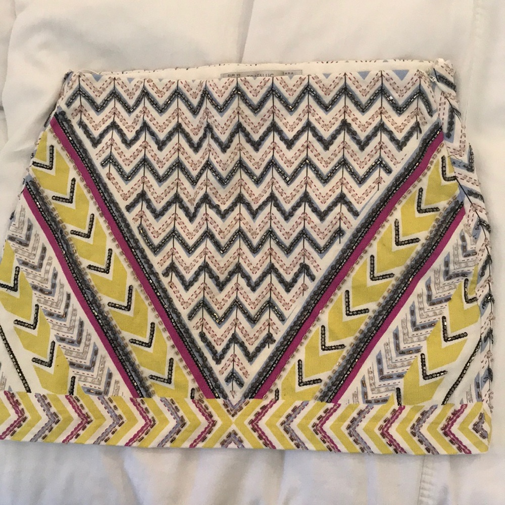 Never worn sparkly Zara skirt